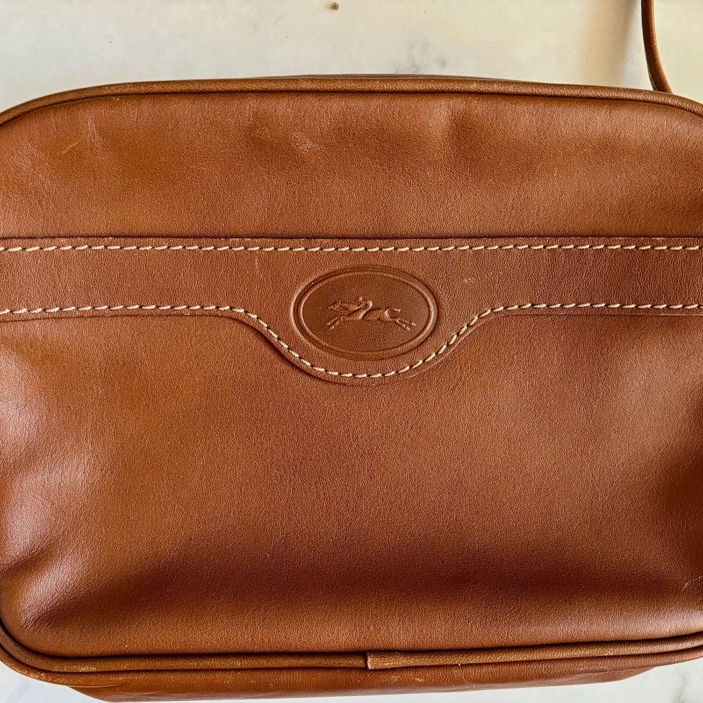 Longchamp small leather cross-body bag